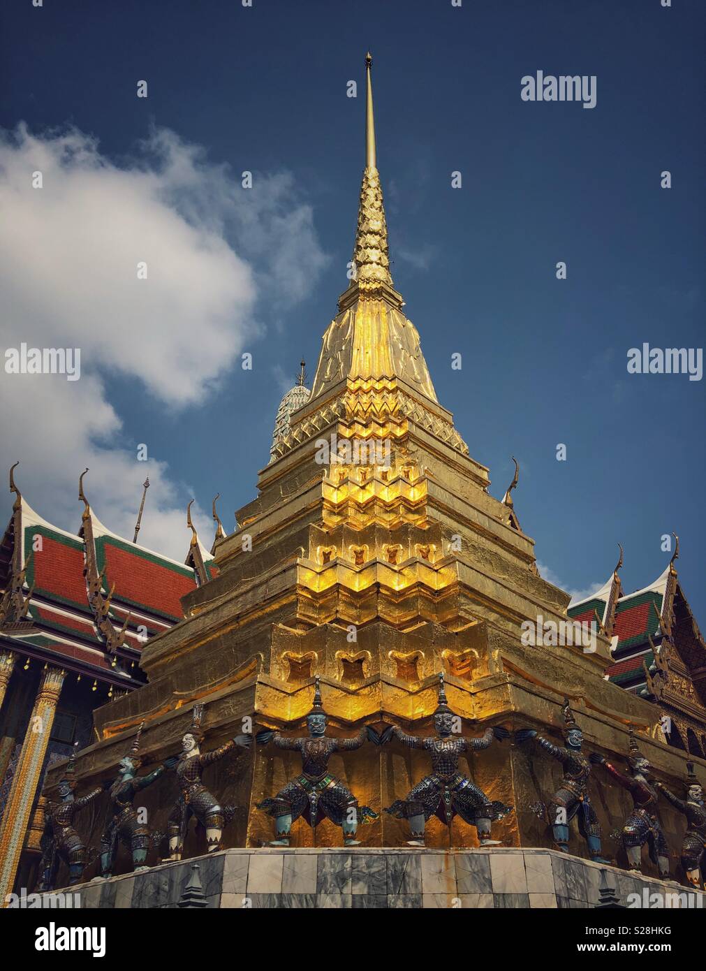 Buddhist temple in Bangkok, Thailand. - Smartphone Captured Stock Image