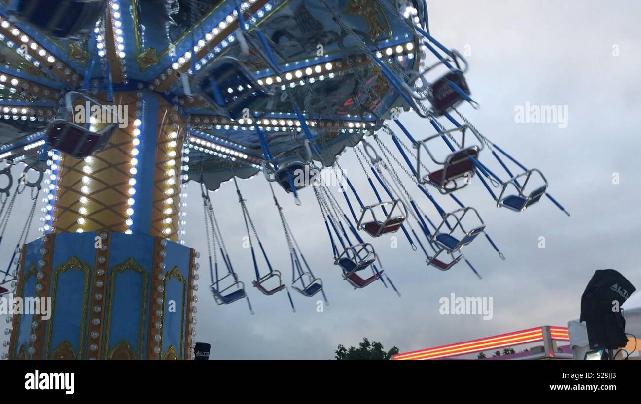 Fairground swing hi-res stock photography and images - Alamy