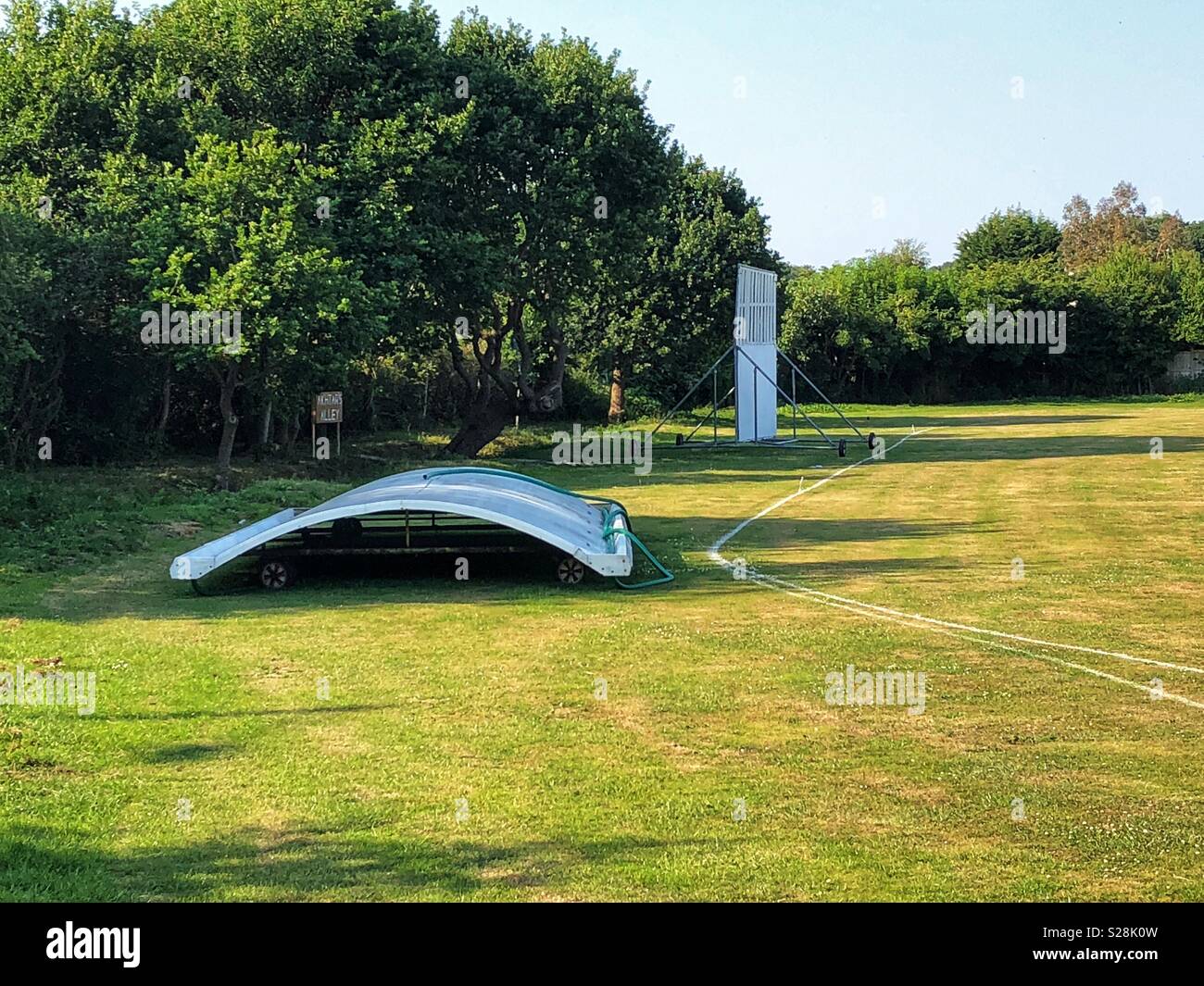 Cricket Pitch Cover High Resolution Stock Photography And Images Alamy