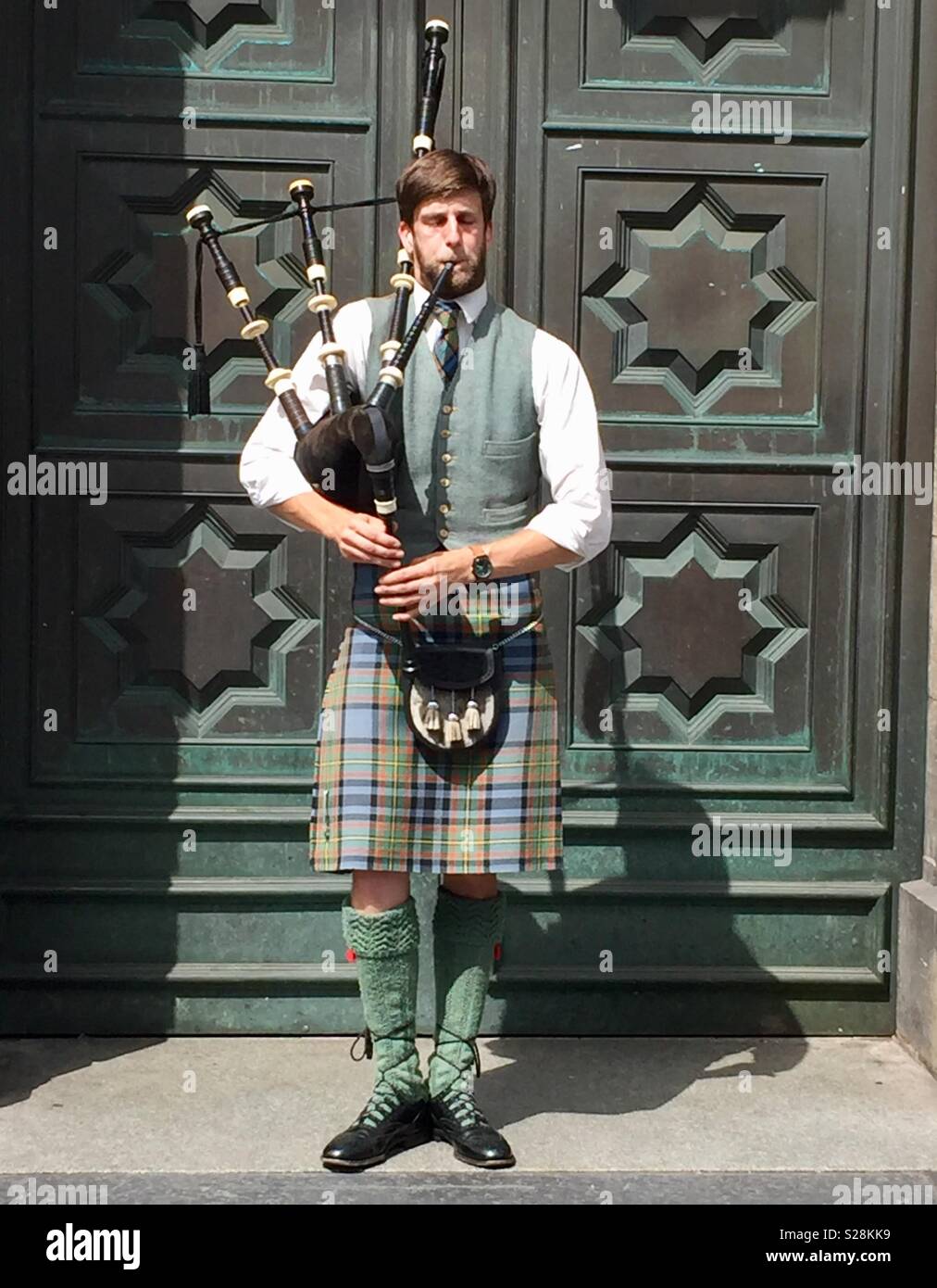 man in kilt photo