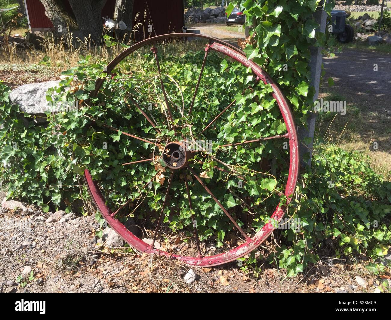Old wheel Stock Photo