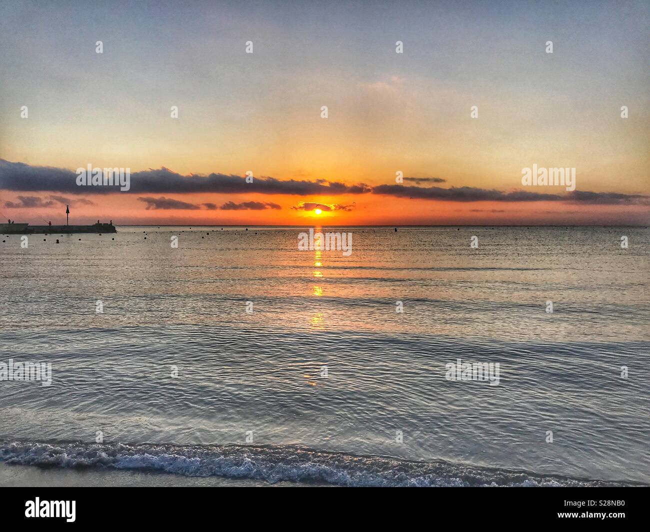 Sunrise over sea Stock Photo