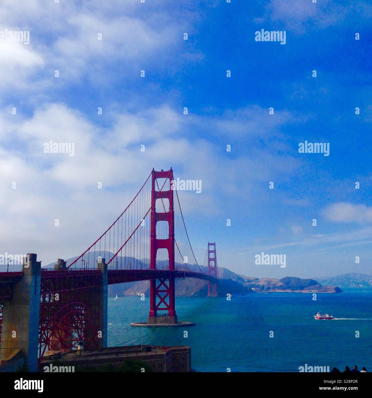 Golden Gate Bridge in San Fransisco - Smartphone Captured Stock Image