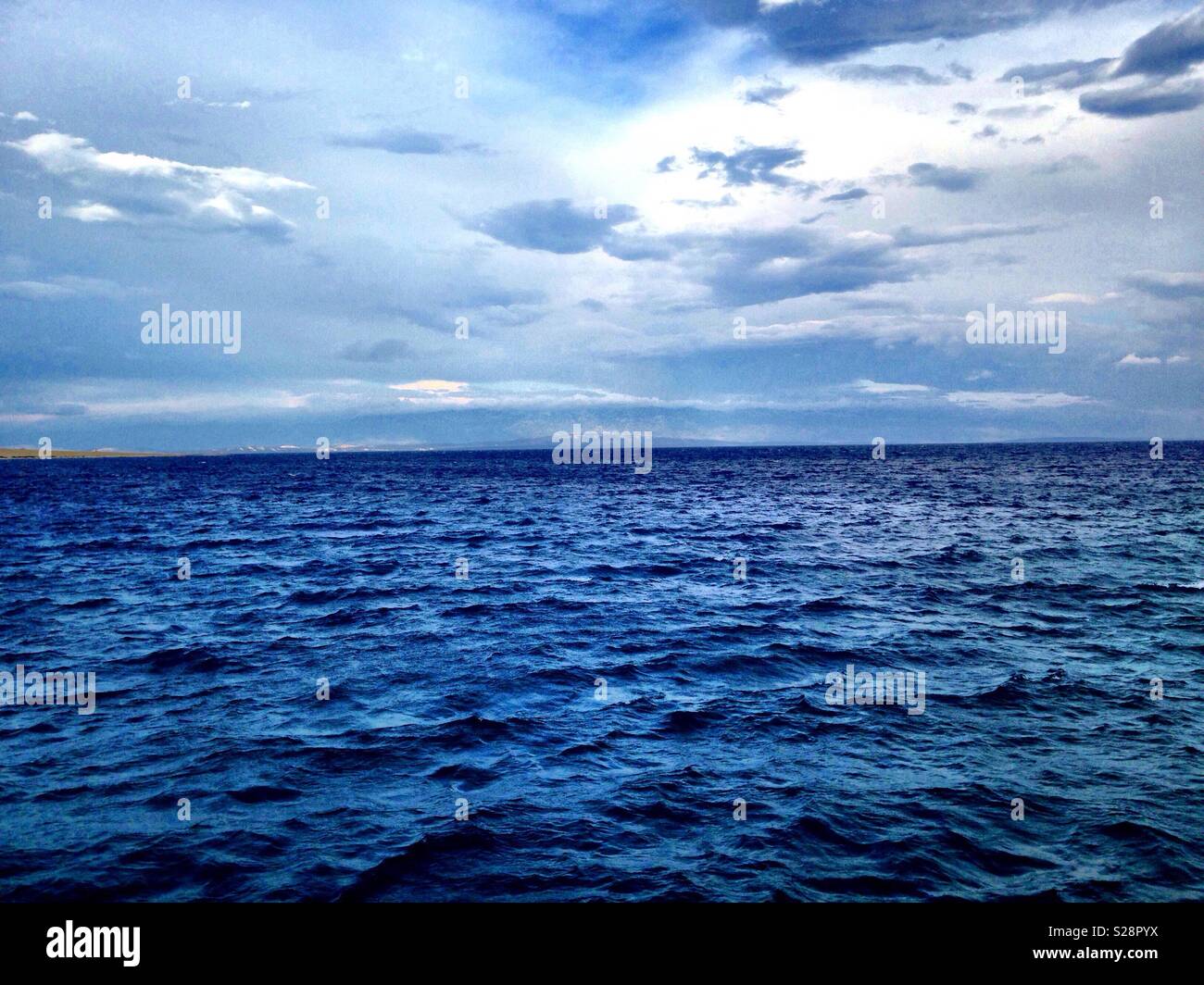 Strong wind blowing at the sea Stock Photo Alamy