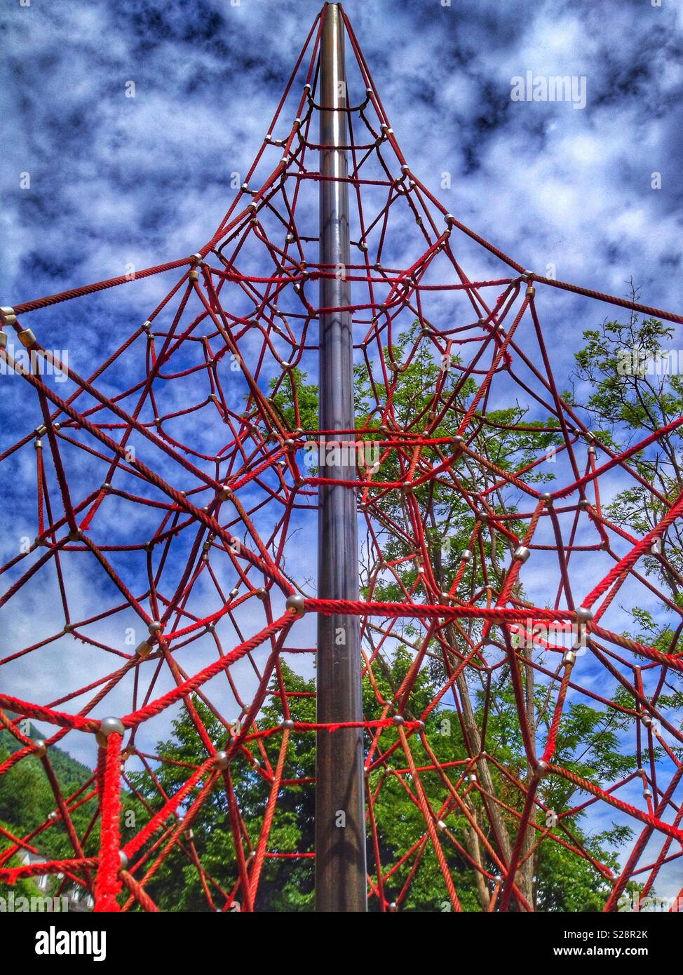 Children's rope games - Smartphone Captured Stock Image