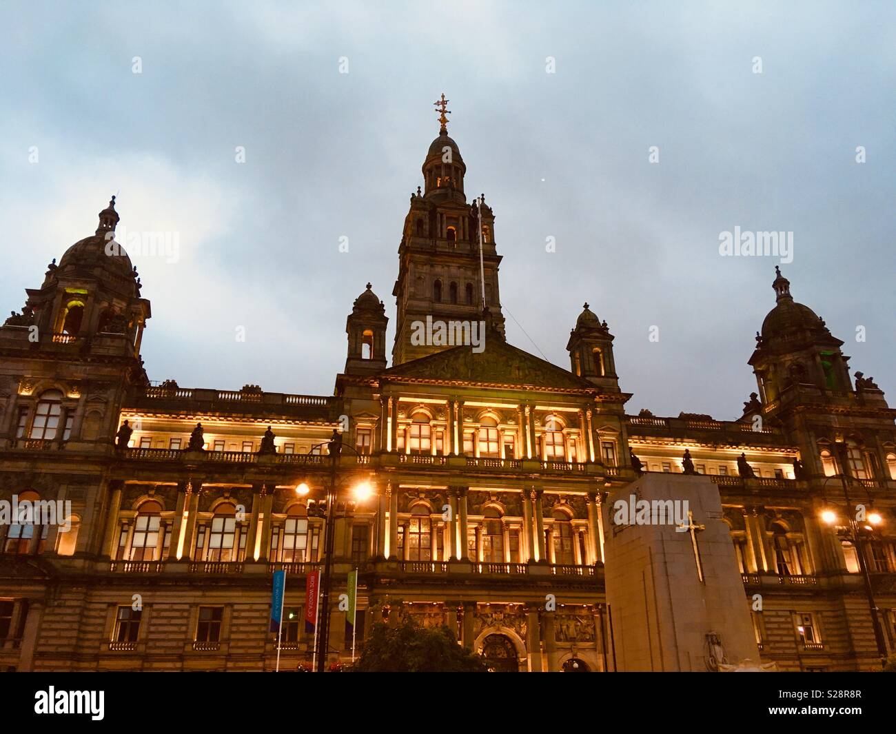 Glasgow City Chambers late evening Stock Photo