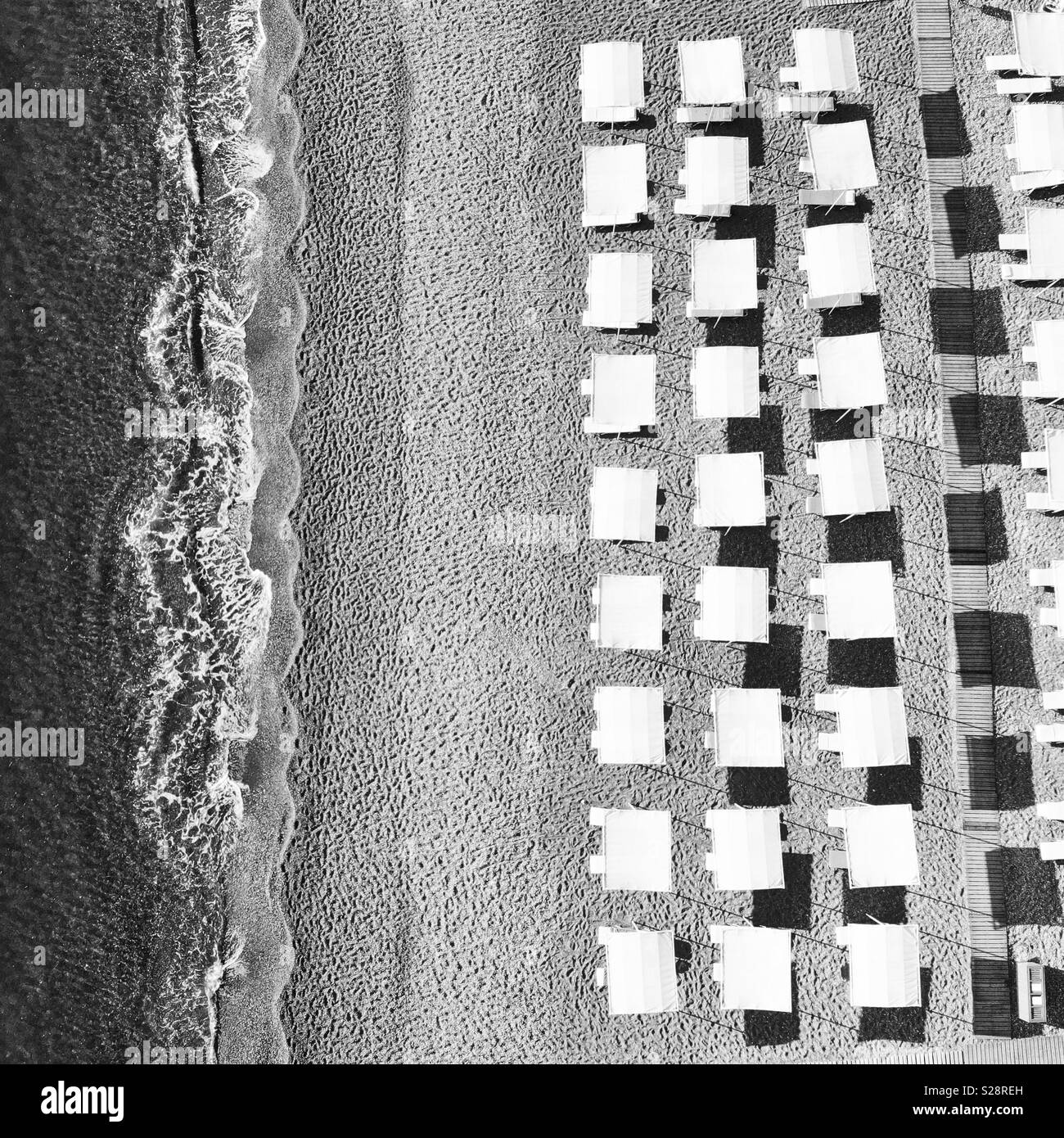 Beach shades by the sea - Smartphone Captured Stock Image