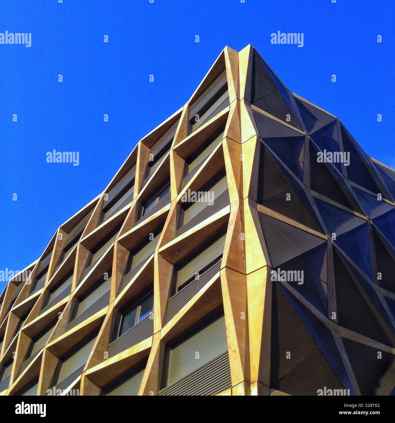 Modern architecture, residence for students, Crous Montpellier, Occitanie France - Smartphone Captured Stock Image