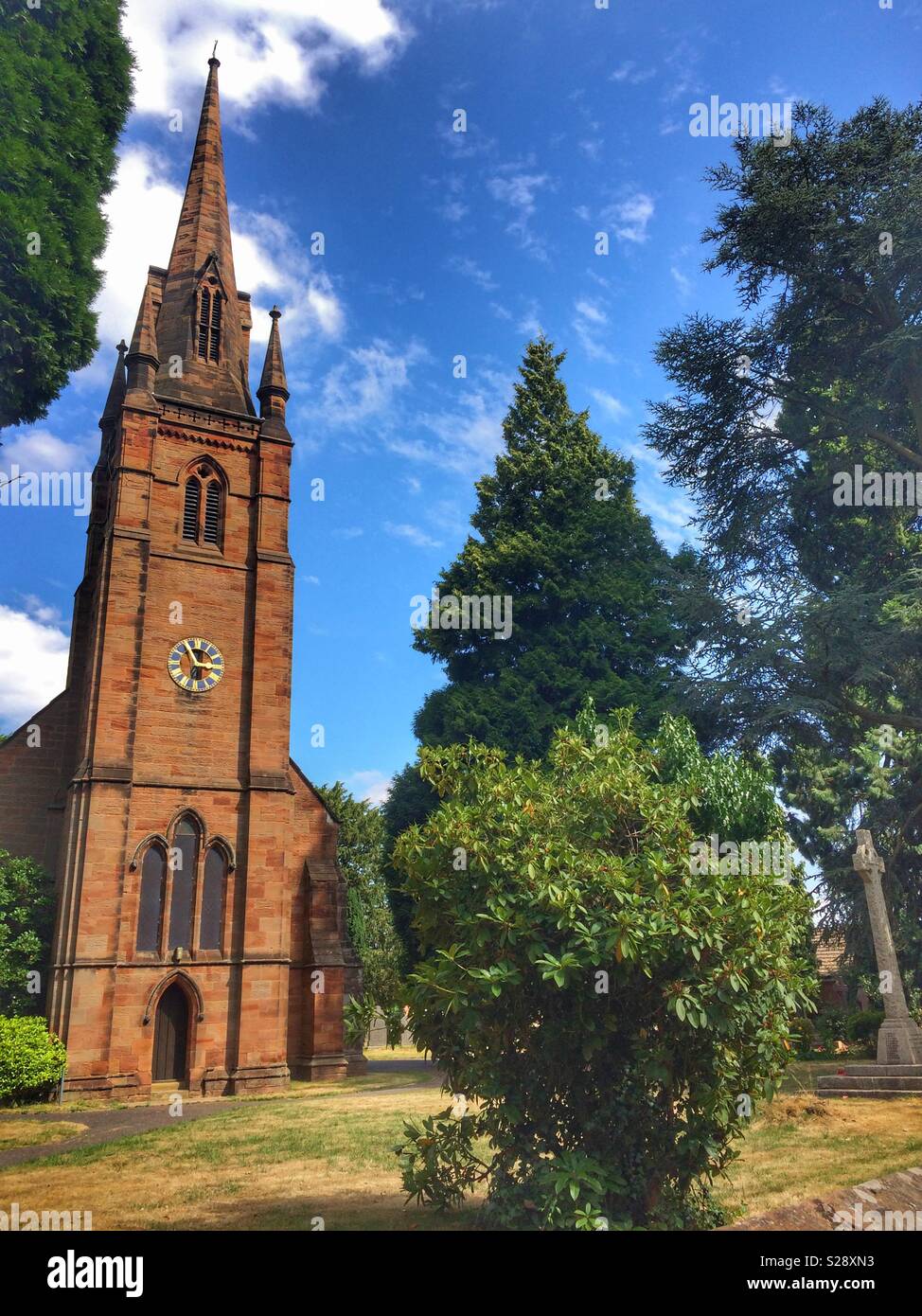 Church in summer - Smartphone Captured Stock Image