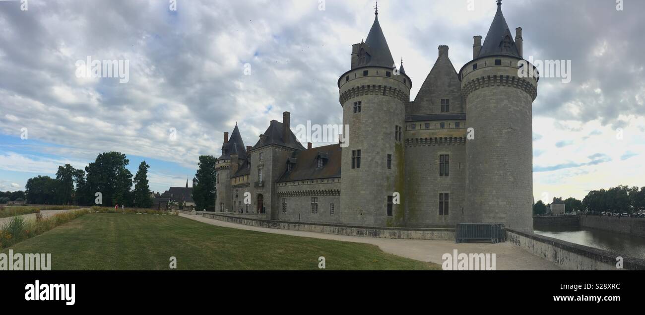 French Château Sully-sur-Loire - Smartphone Captured Stock Image