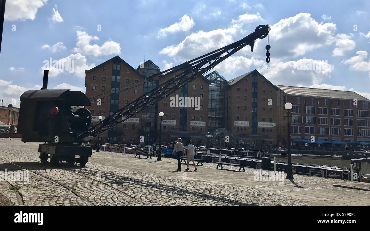 Gloucester historic dockyard - Smartphone Captured Stock Image
