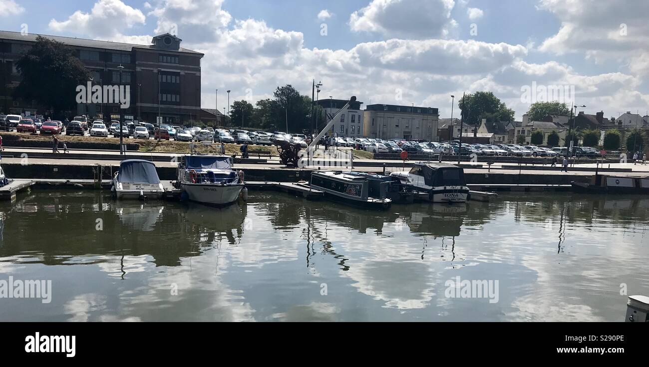 Gloucester historic dockyard - Smartphone Captured Stock Image