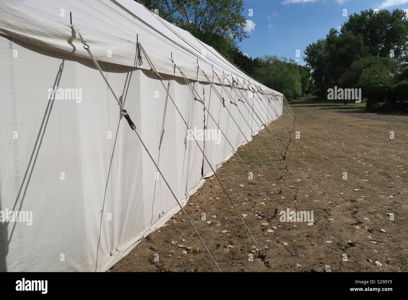 Summer party marquee. Stock Photo