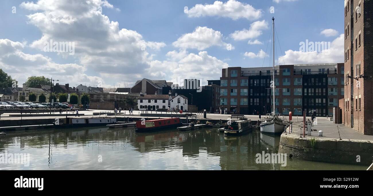 Gloucester historic dockyard - Smartphone Captured Stock Image