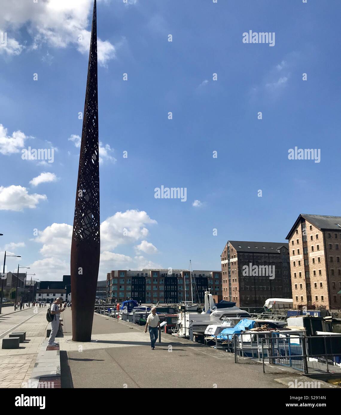 Gloucester historic dockyard - Smartphone Captured Stock Image