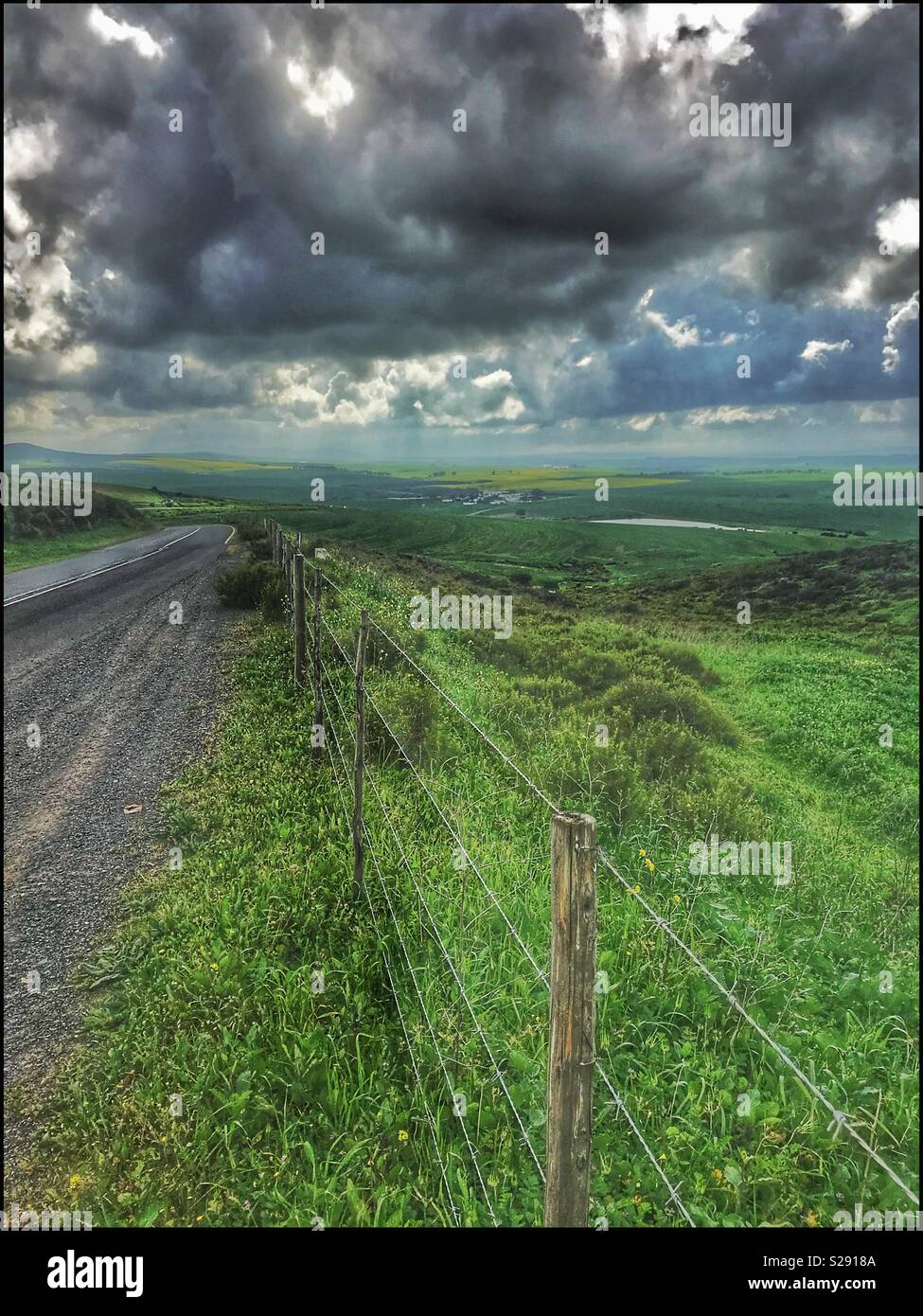 Dam in the Boland region of Western Cape Province, South Africa. - Smartphone Captured Stock Image