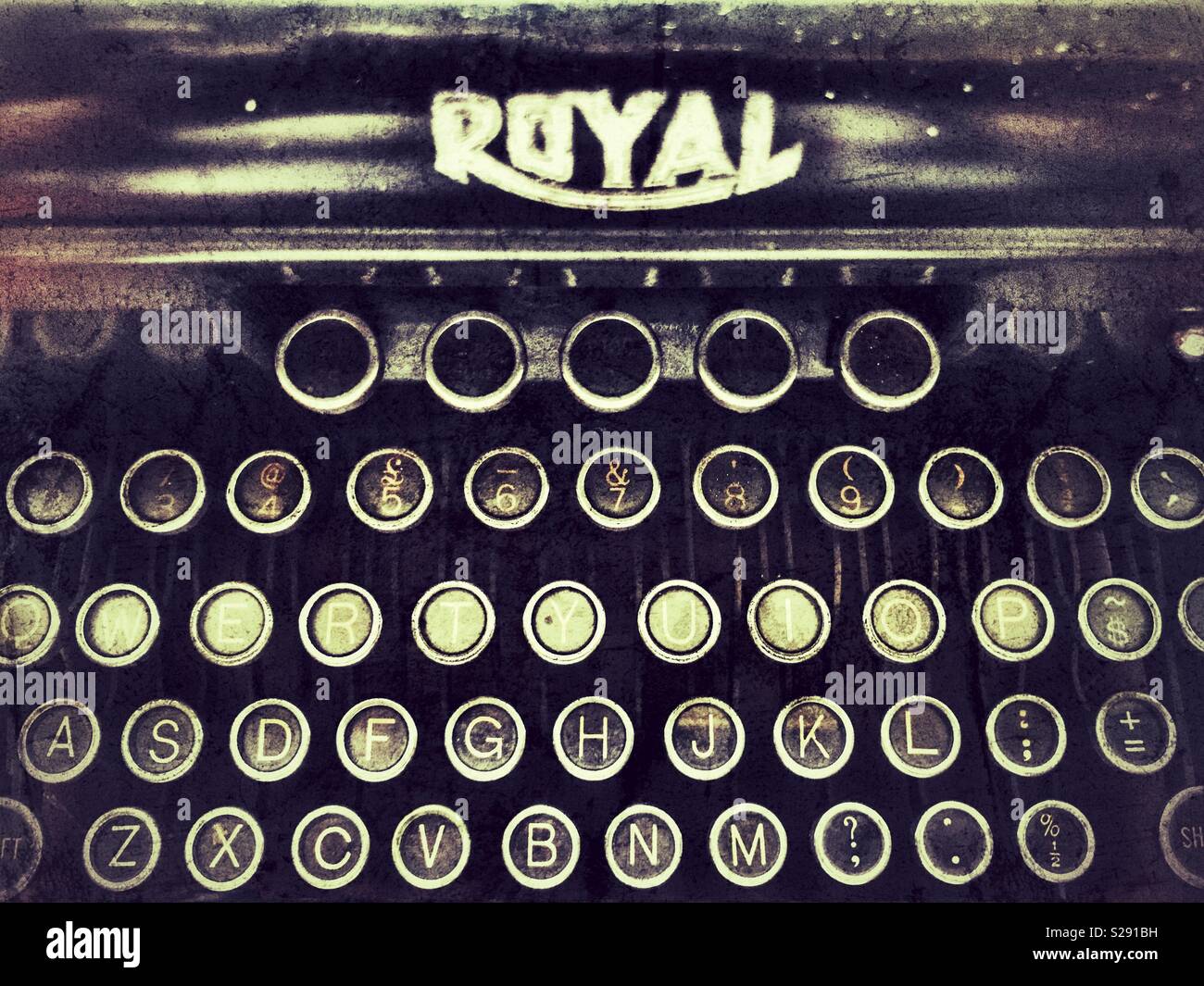 Royal typewriter - Smartphone Captured Stock Image