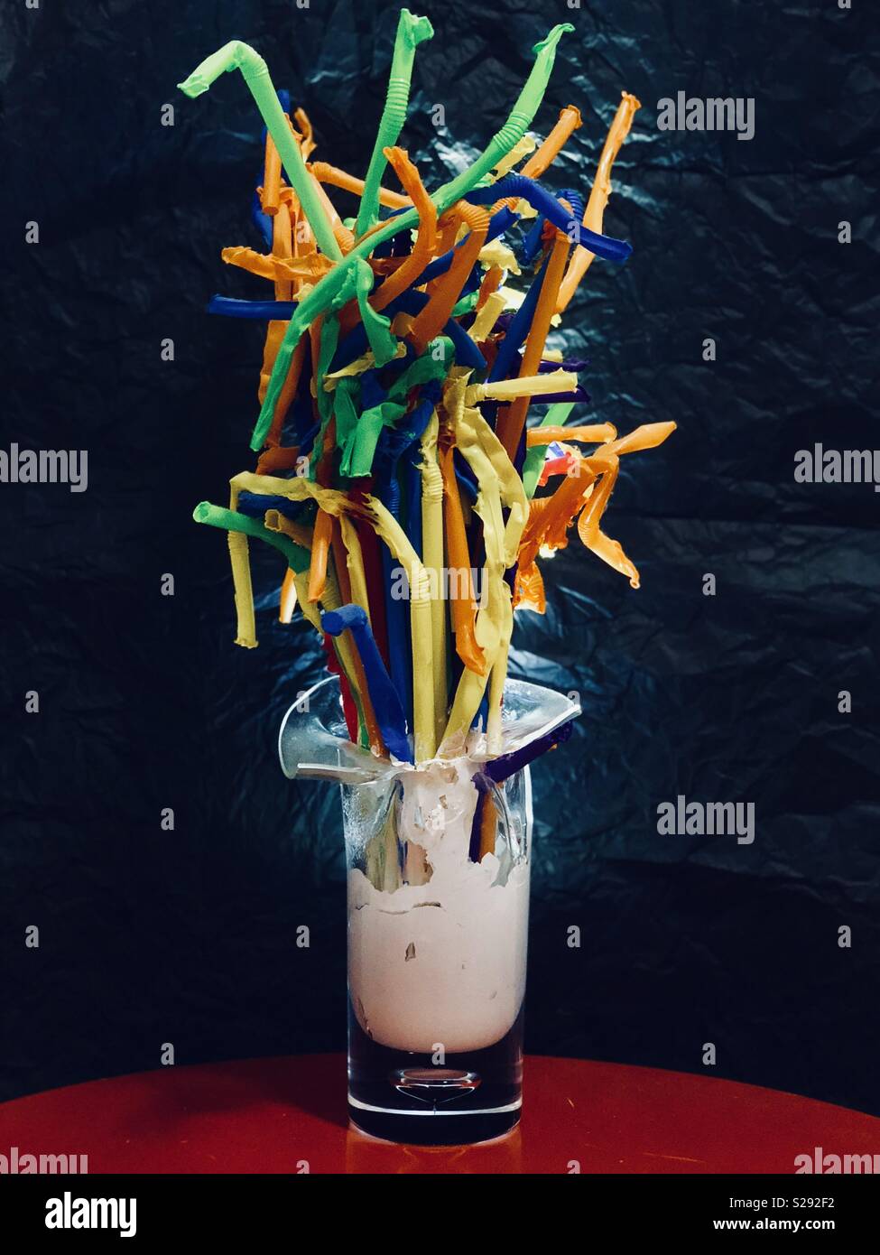 Banned Plastic Straws Still Life Stock Photo Alamy