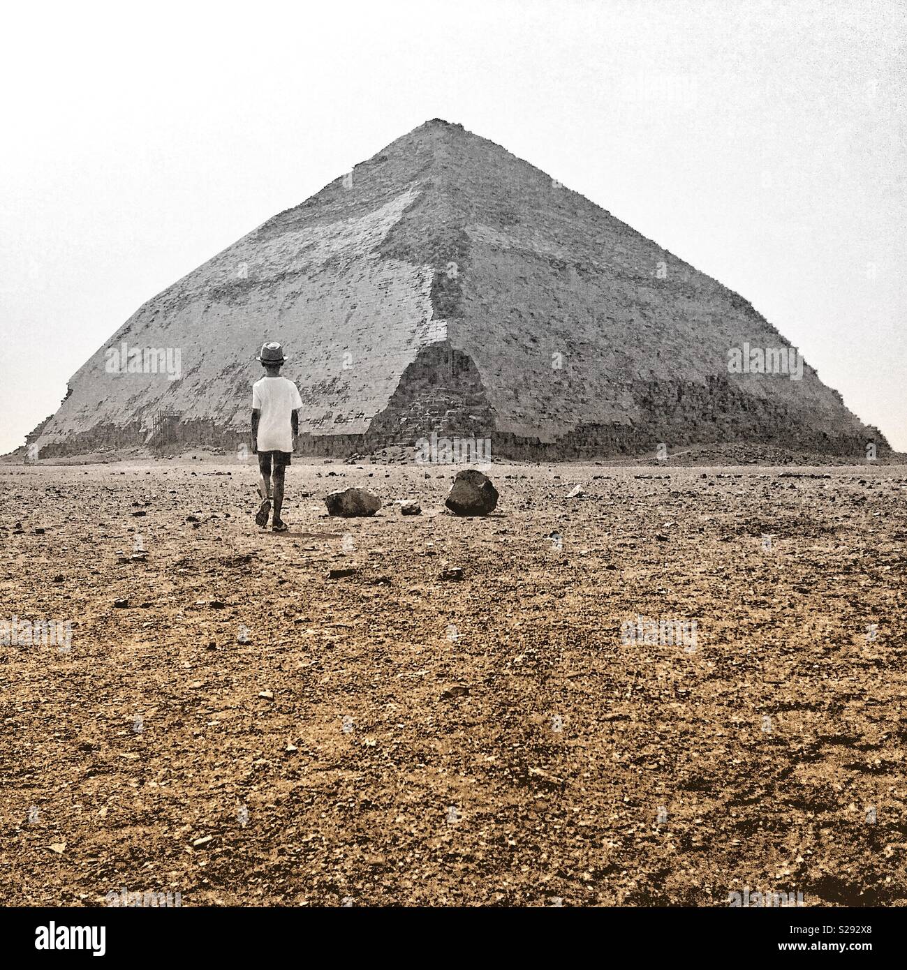 Bent Pyramid - Smartphone Captured Stock Image