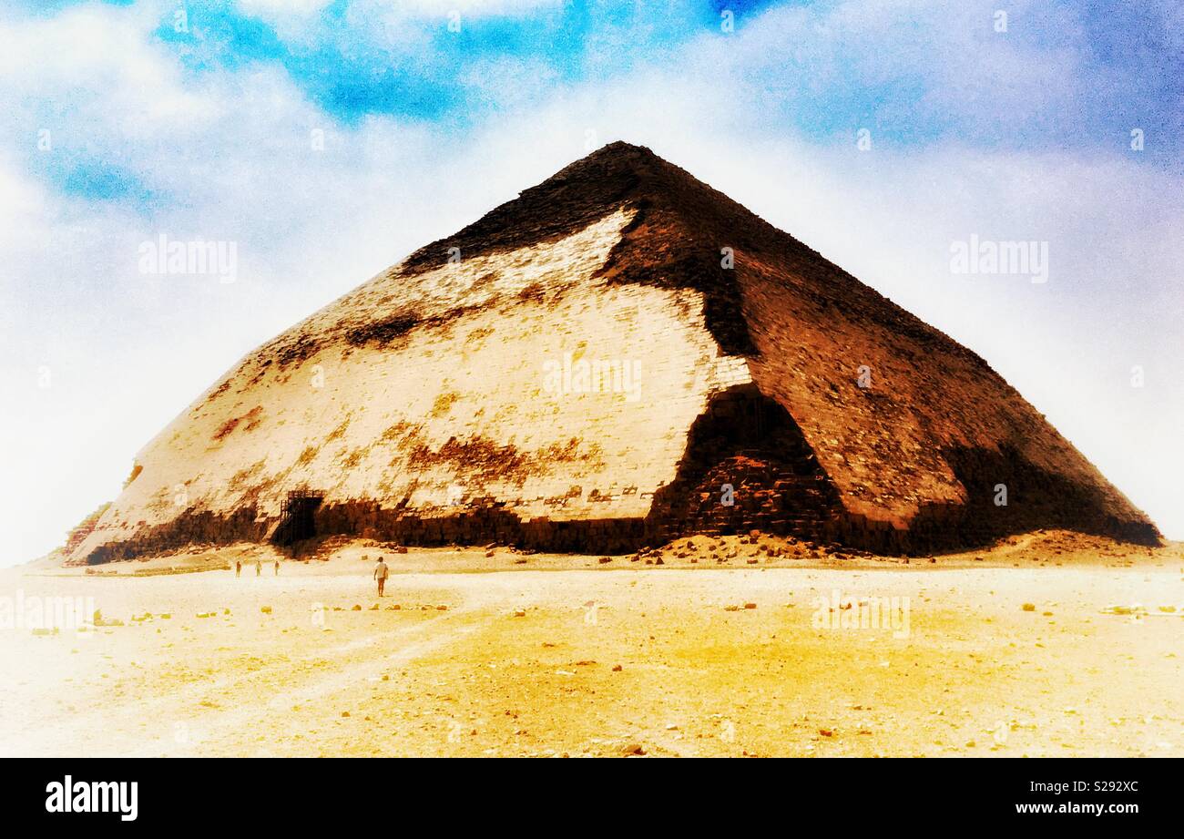 Bent pyramid - Smartphone Captured Stock Image
