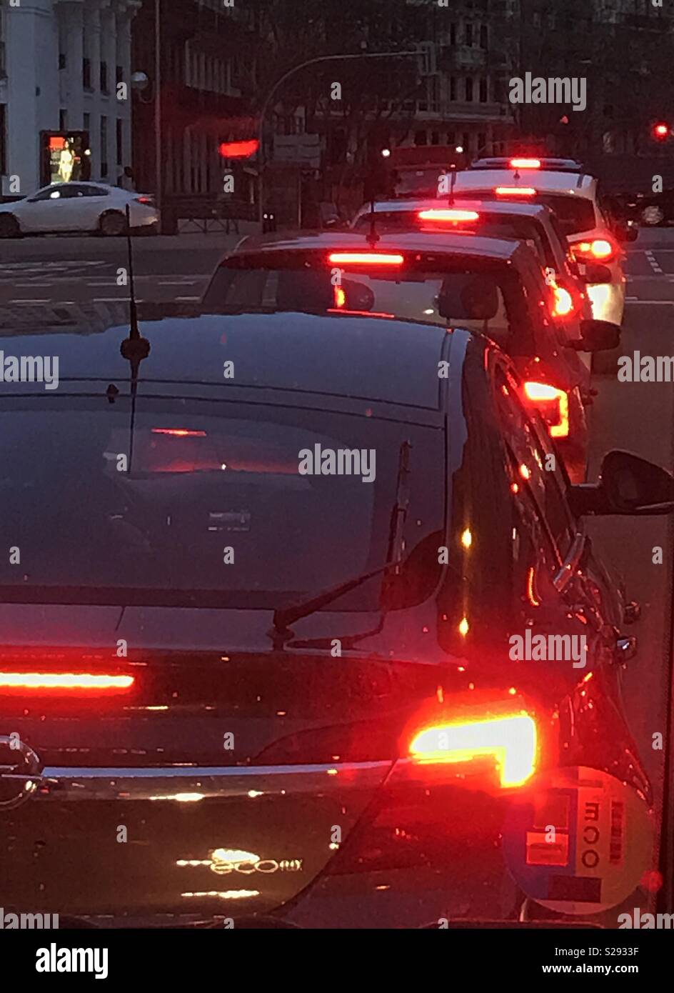 Traffic jam. - Smartphone Captured Stock Image