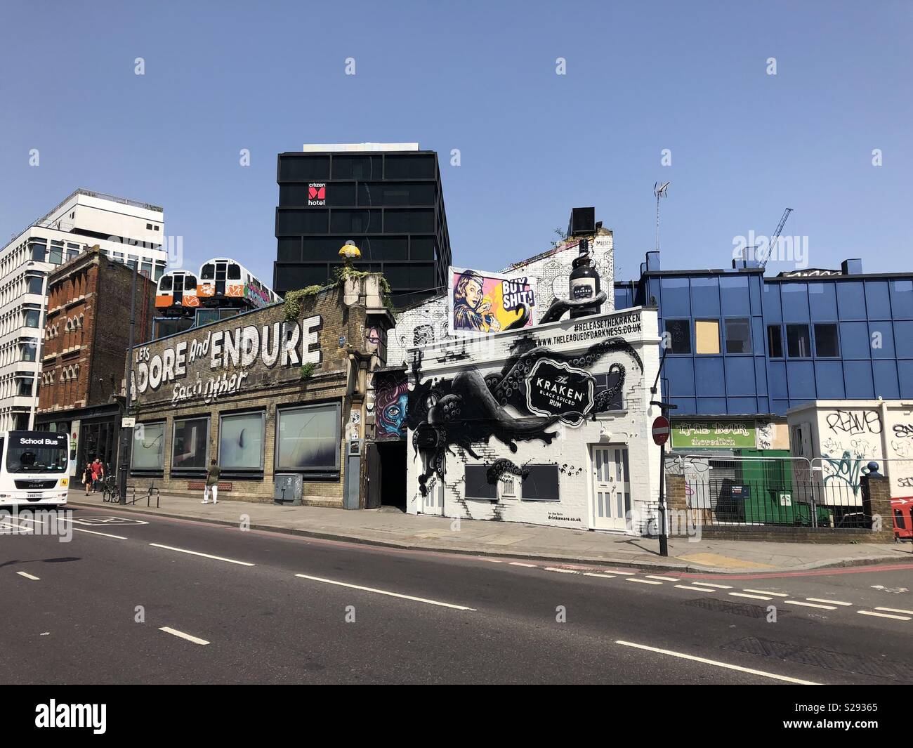 Village Underground / Shoreditch - Smartphone Captured Stock Image