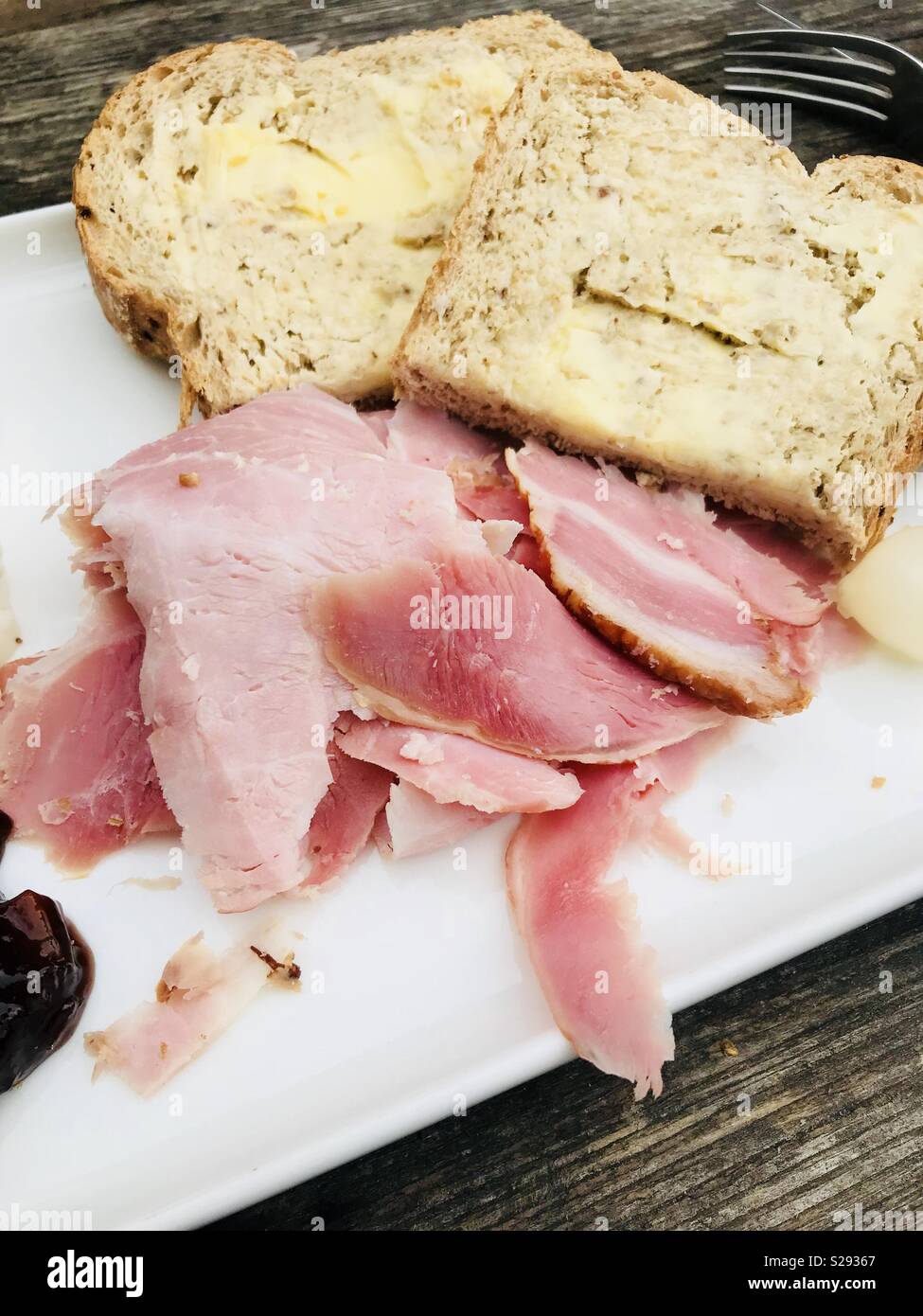 Ham Sandwich Brown Bread Stock Photos & Ham Sandwich Brown Bread Stock Images Alamy