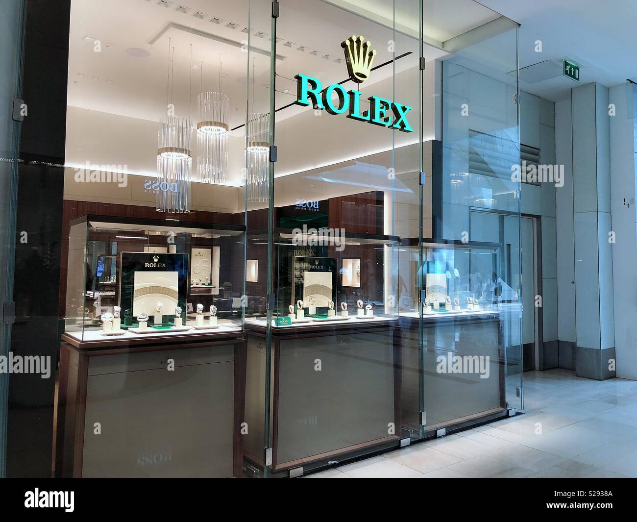 Rolex shop London Uk shopping center Westfield Stock Photo - Alamy