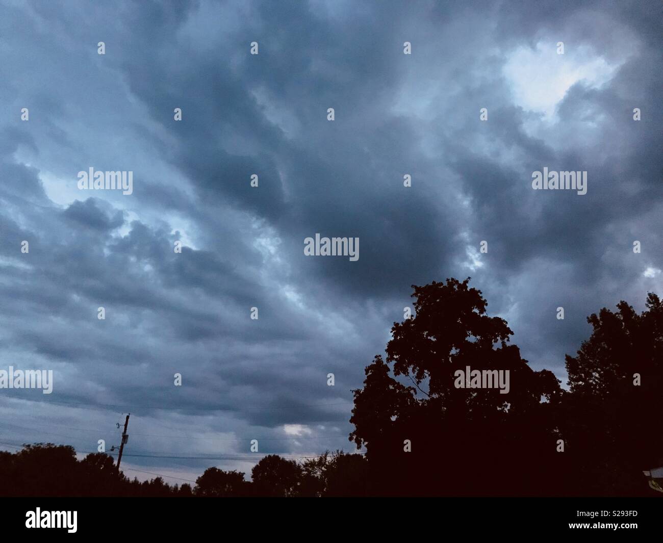 Storm clouds moving in Stock Photo Alamy