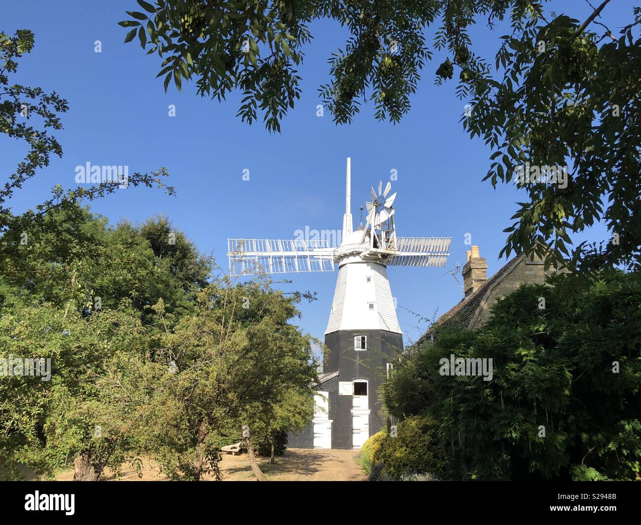 A Working Windmill Impington Cambridge Stock Photo Alamy