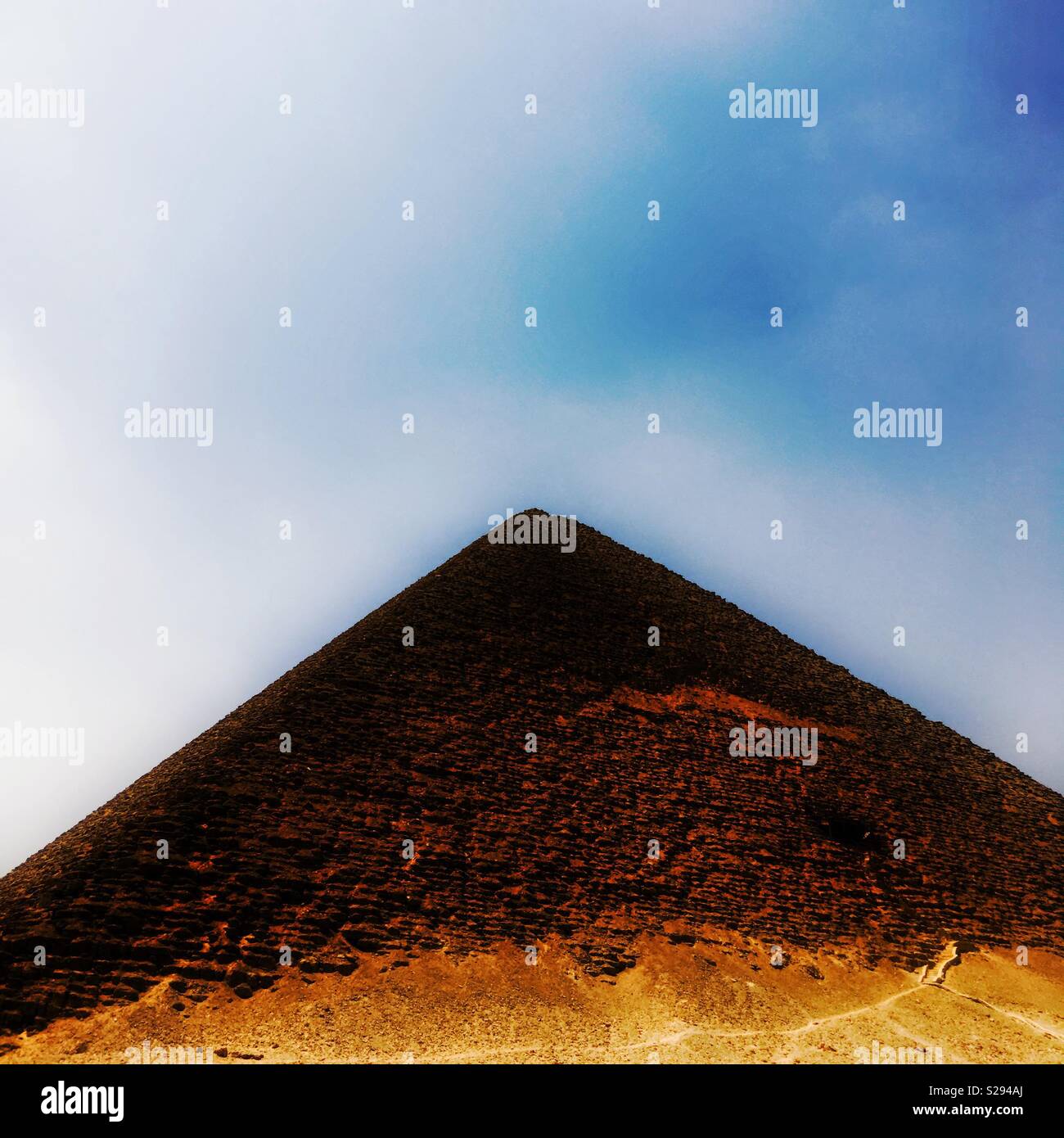 Red Pyramid - Smartphone Captured Stock Image