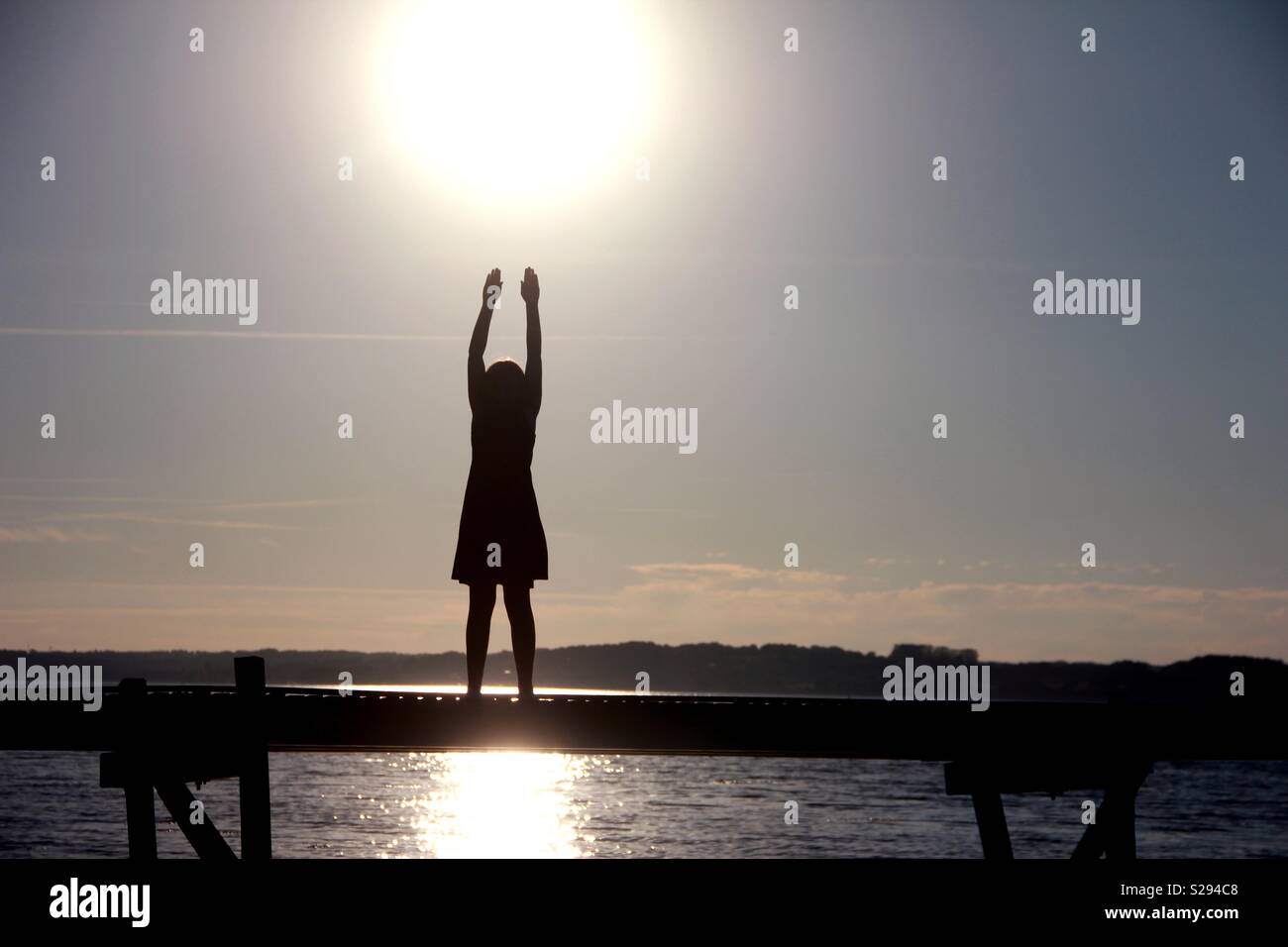 Reaching for the sun Stock Photo