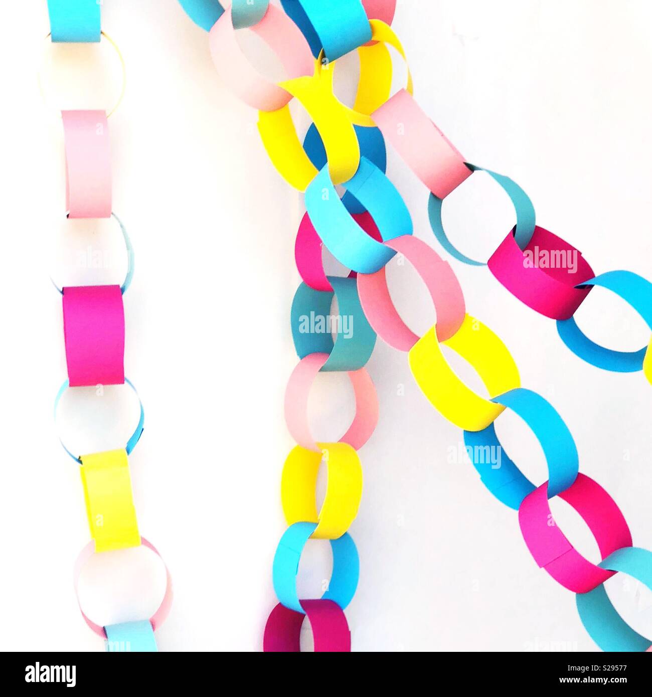 Paper chains for party decorations are simple but still a main staple for all special occasions