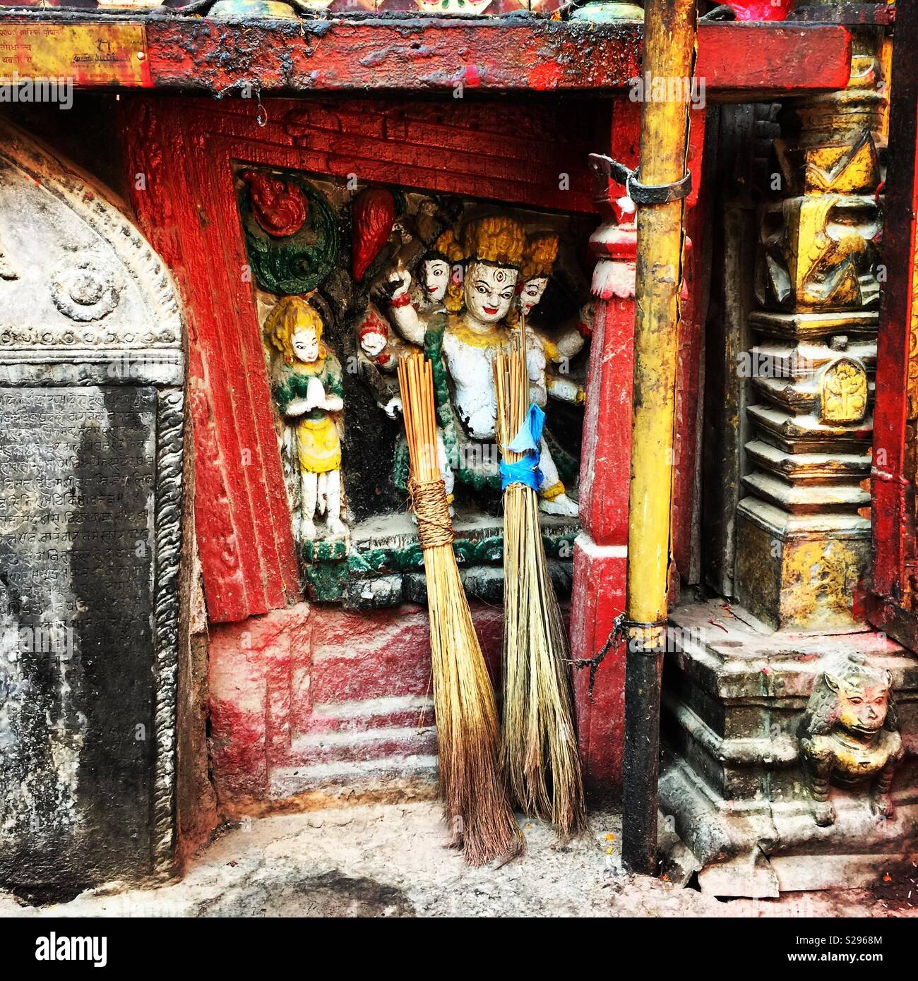Religious sculpture, Nepal Stock Photo