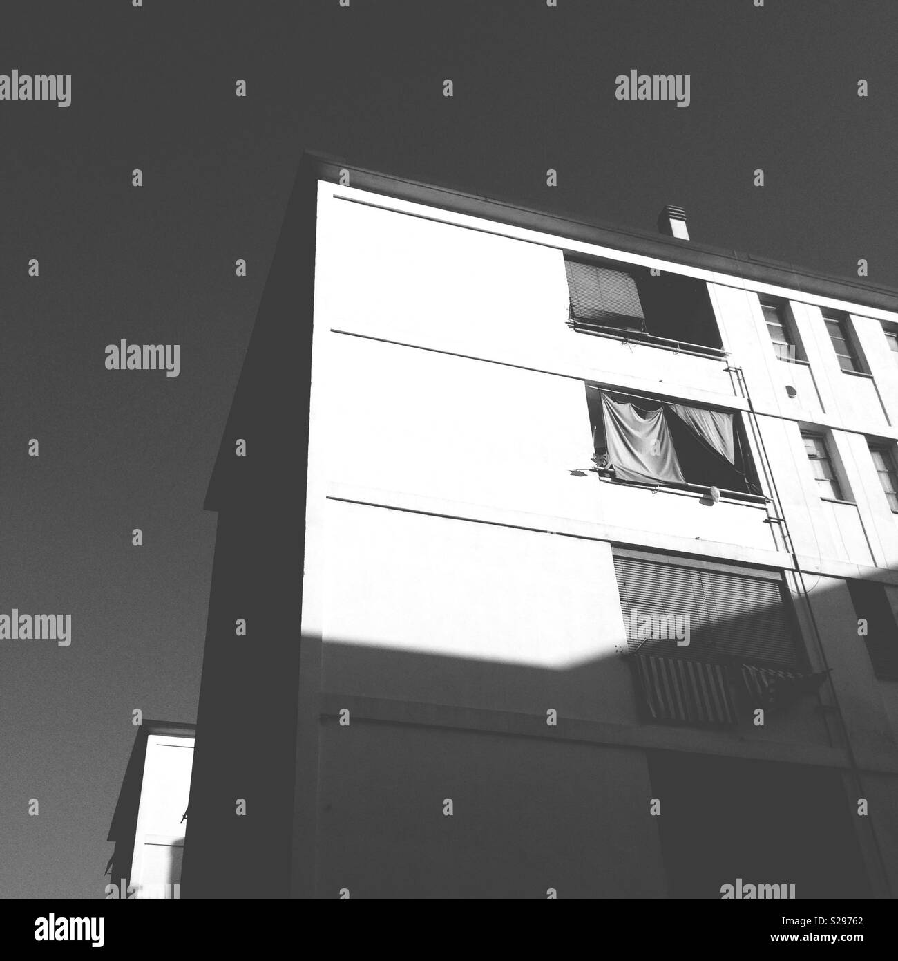 Apartment block in Paravia street, Milano, Italia, 2017, built in the 30s, Franco Albini architect. - Smartphone Captured Stock Image