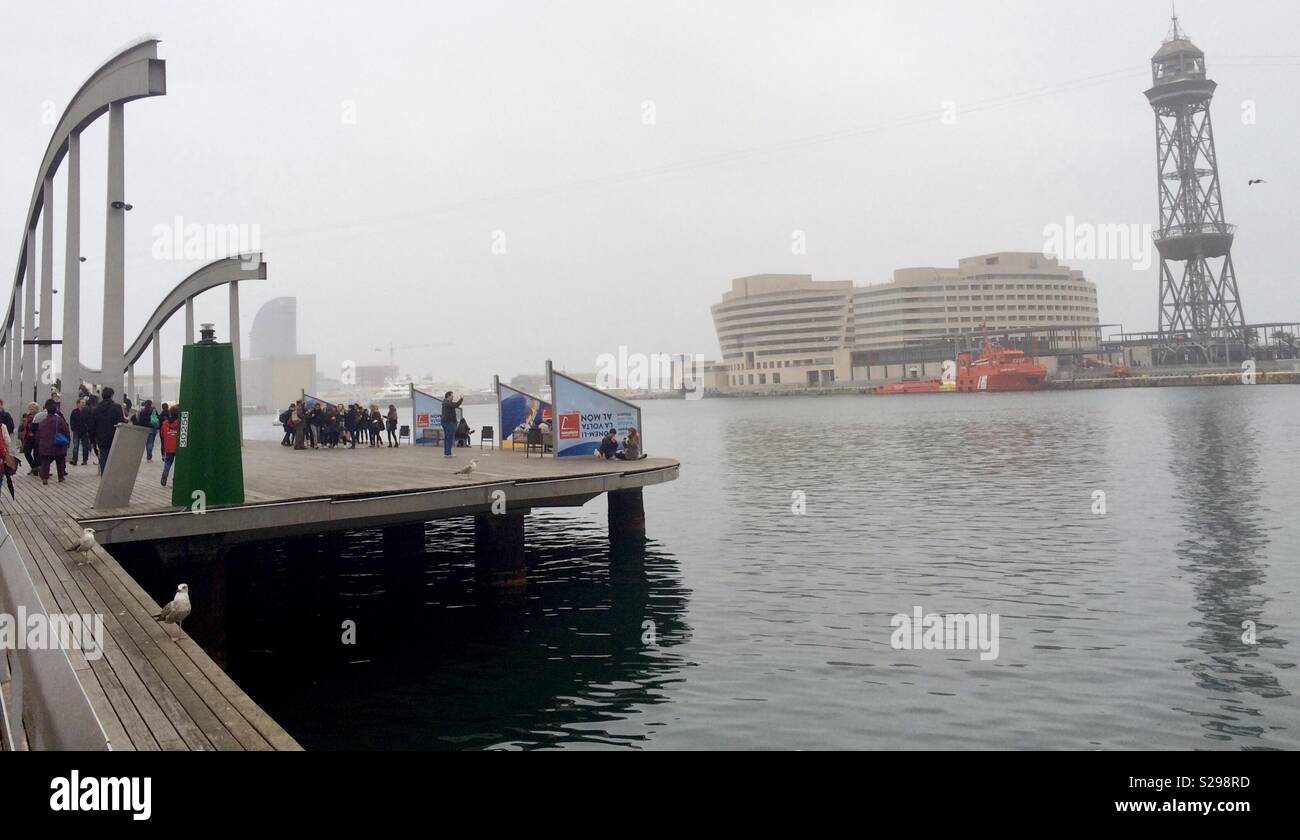 Barcelona port - Smartphone Captured Stock Image