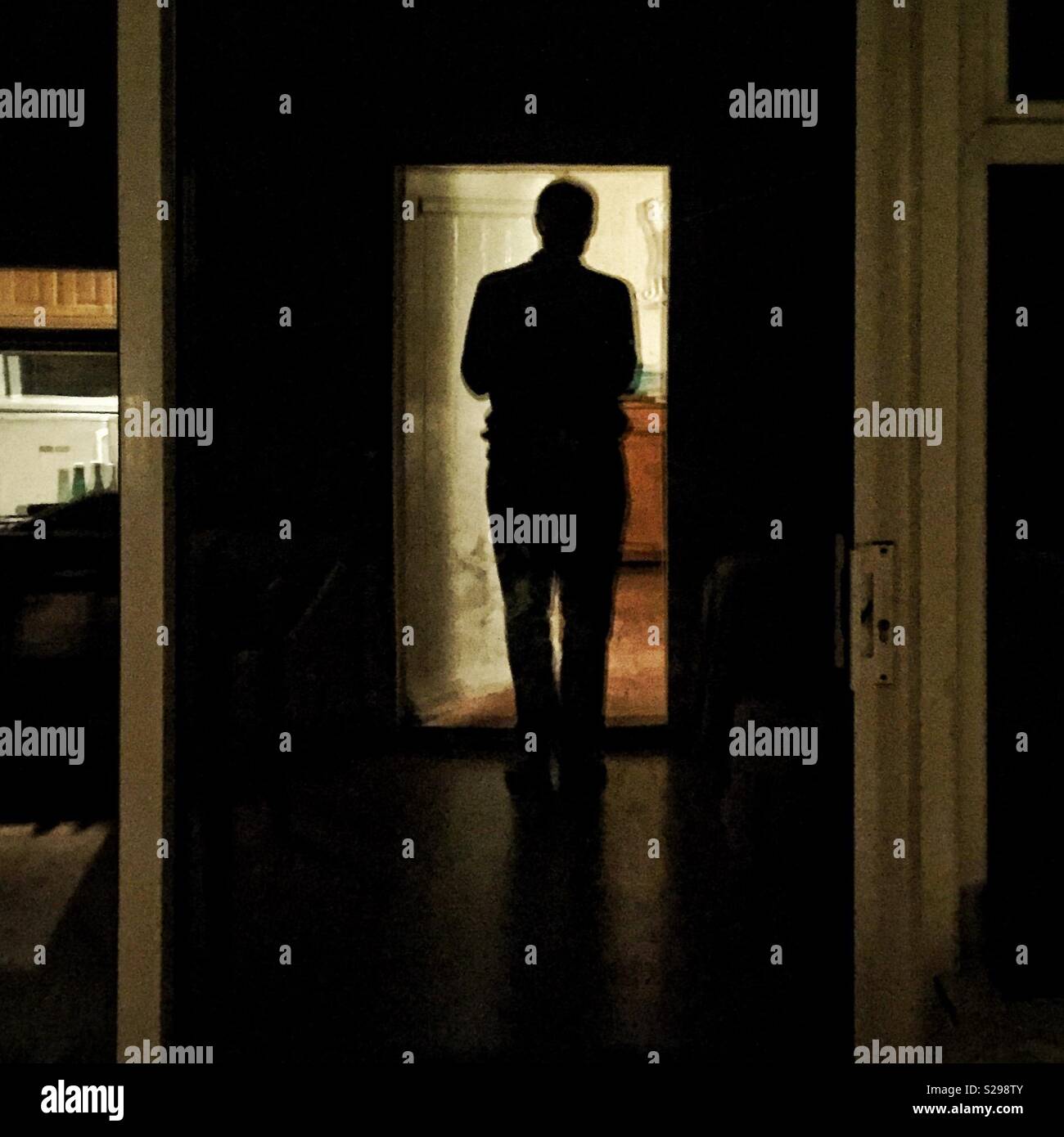 Reflection in doorway Stock Photo Alamy