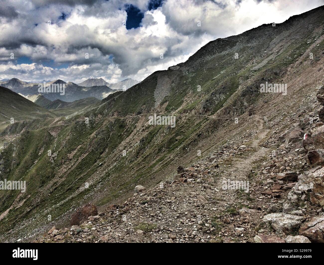 Mountain trail. - Smartphone Captured Stock Image