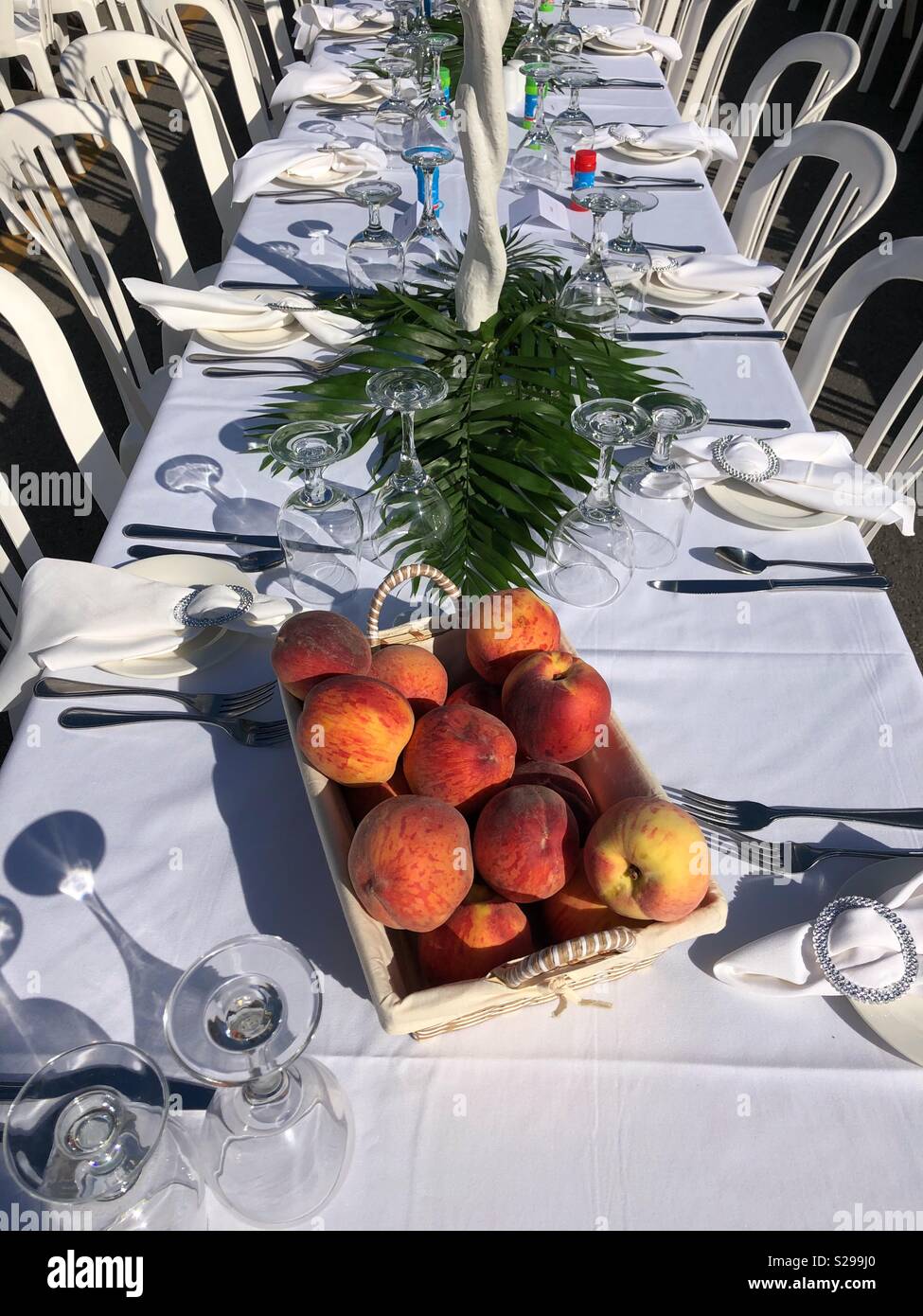 Peach festival fund raiser in NiagaraontheLake, Ontario Stock Photo