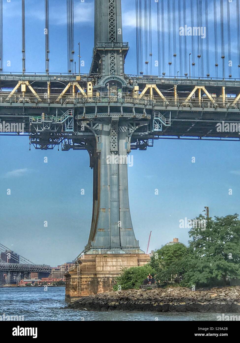 Brooklyn Bridge view from around Dumbo Stock Photo Alamy