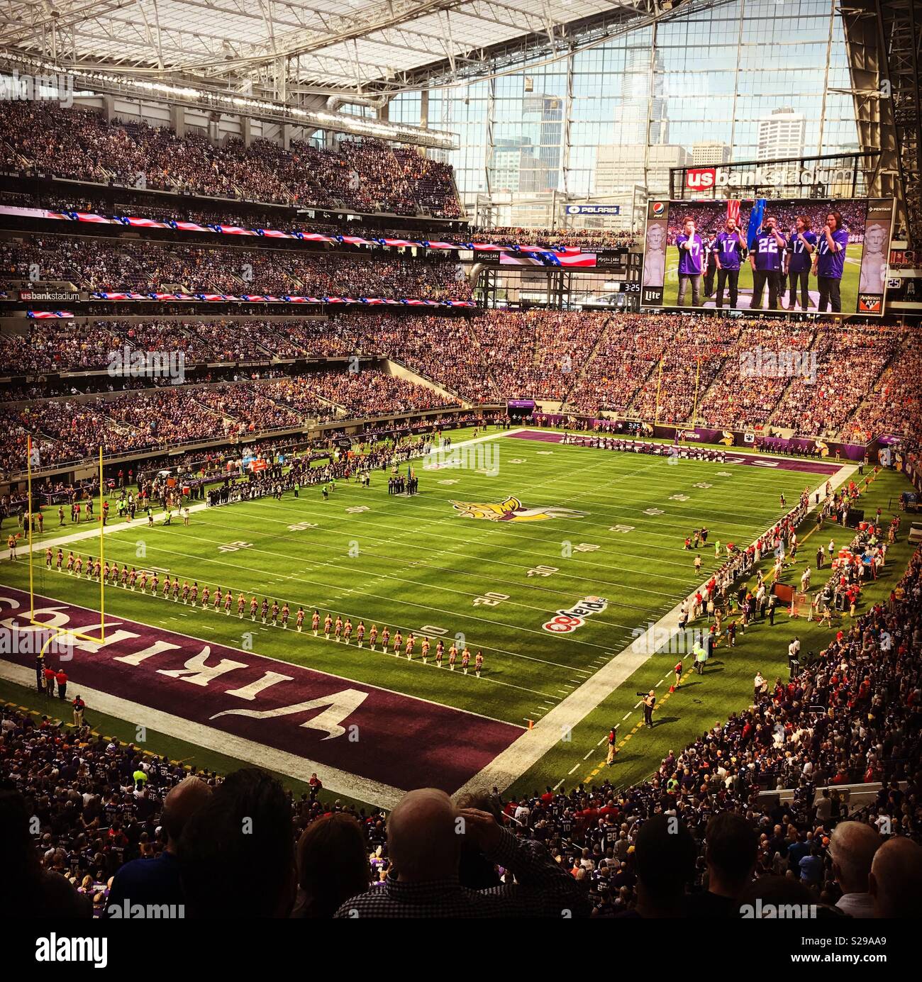 US Bank Stadium in Minneapolis, Minnesota. Stock Photo