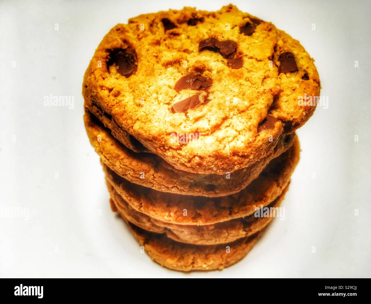 Fox’s chocolate chip cookies - Smartphone Captured Stock Image