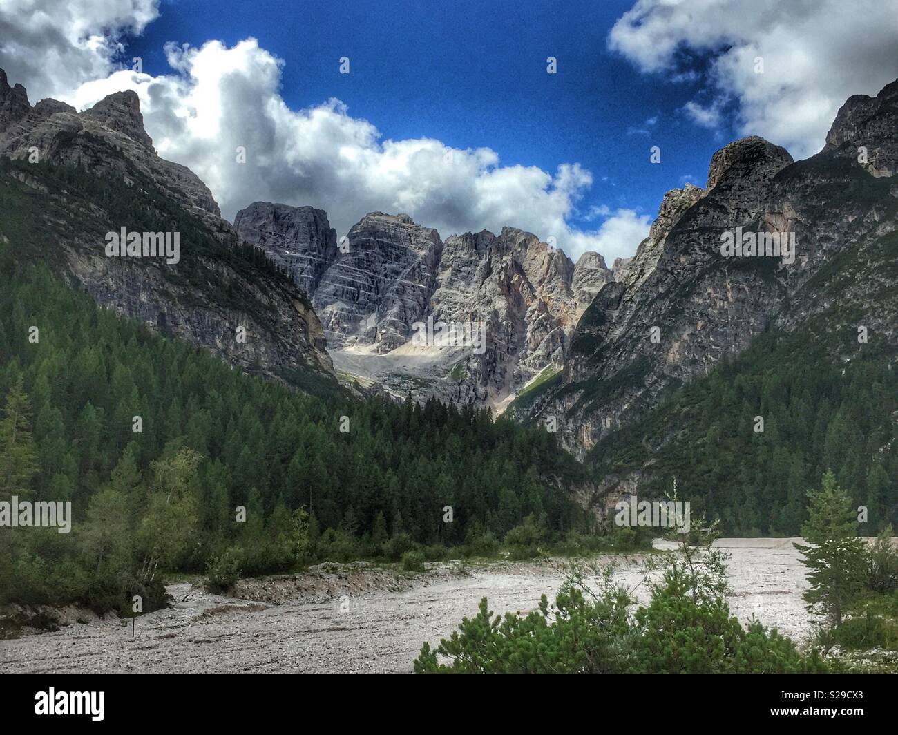Mount Cristallo, Dolomites, Italy. - Smartphone Captured Stock Image