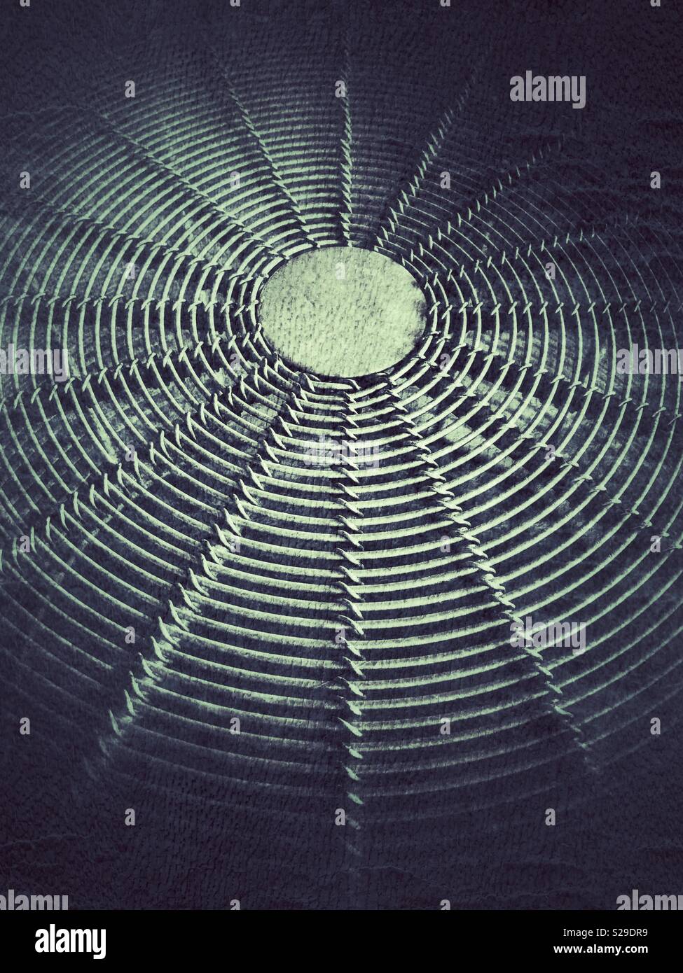 Abstract design mage of a wire tabletop. - Smartphone Captured Stock Image