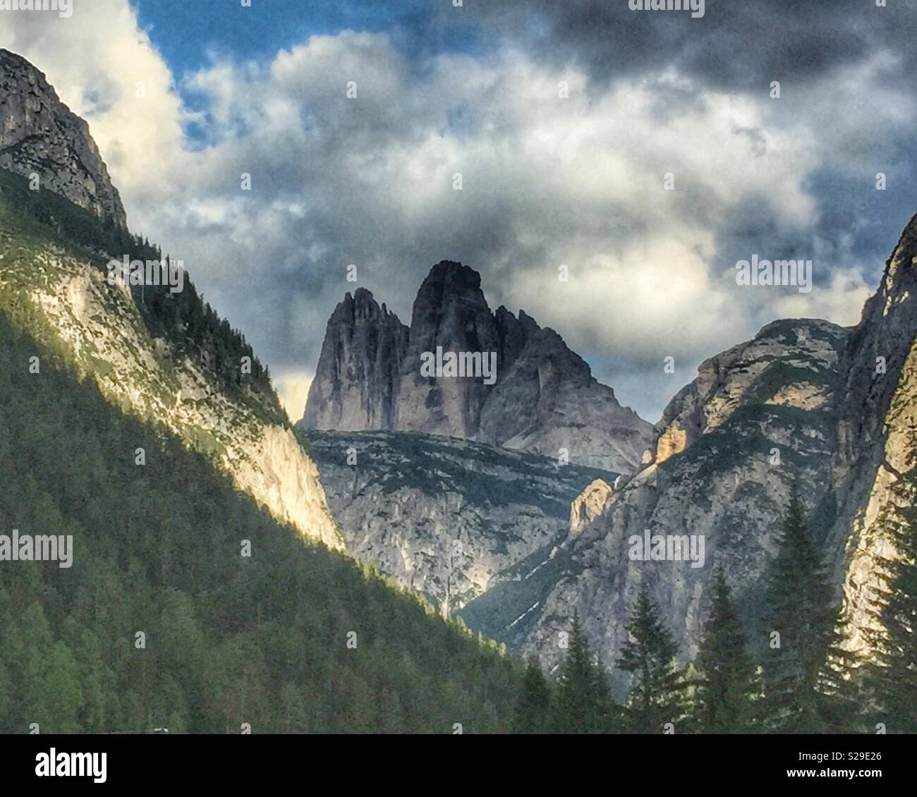 Tre Cime di Lavaredo, Italy. - Smartphone Captured Stock Image