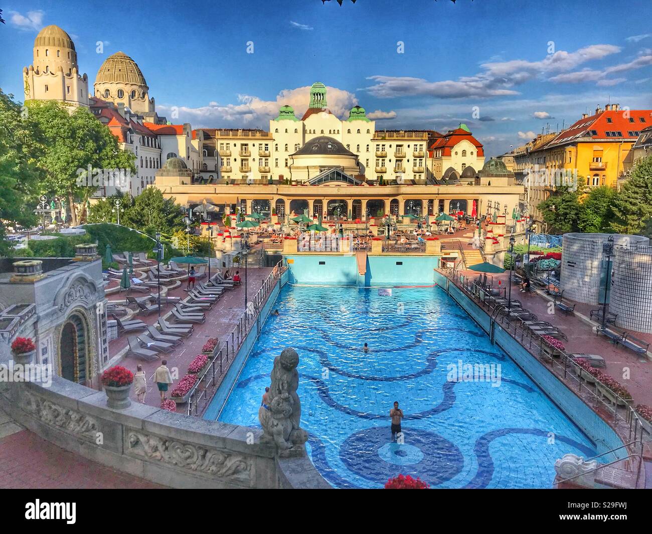 Beautiful spa in Budapest, Hungary Stock Photo