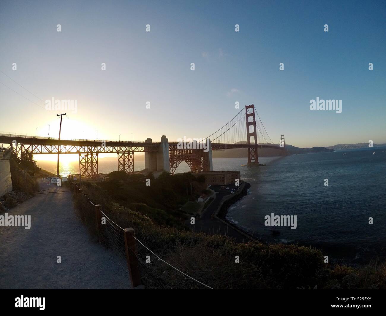 San Francisco Golden Gate Bridge Stock Photo