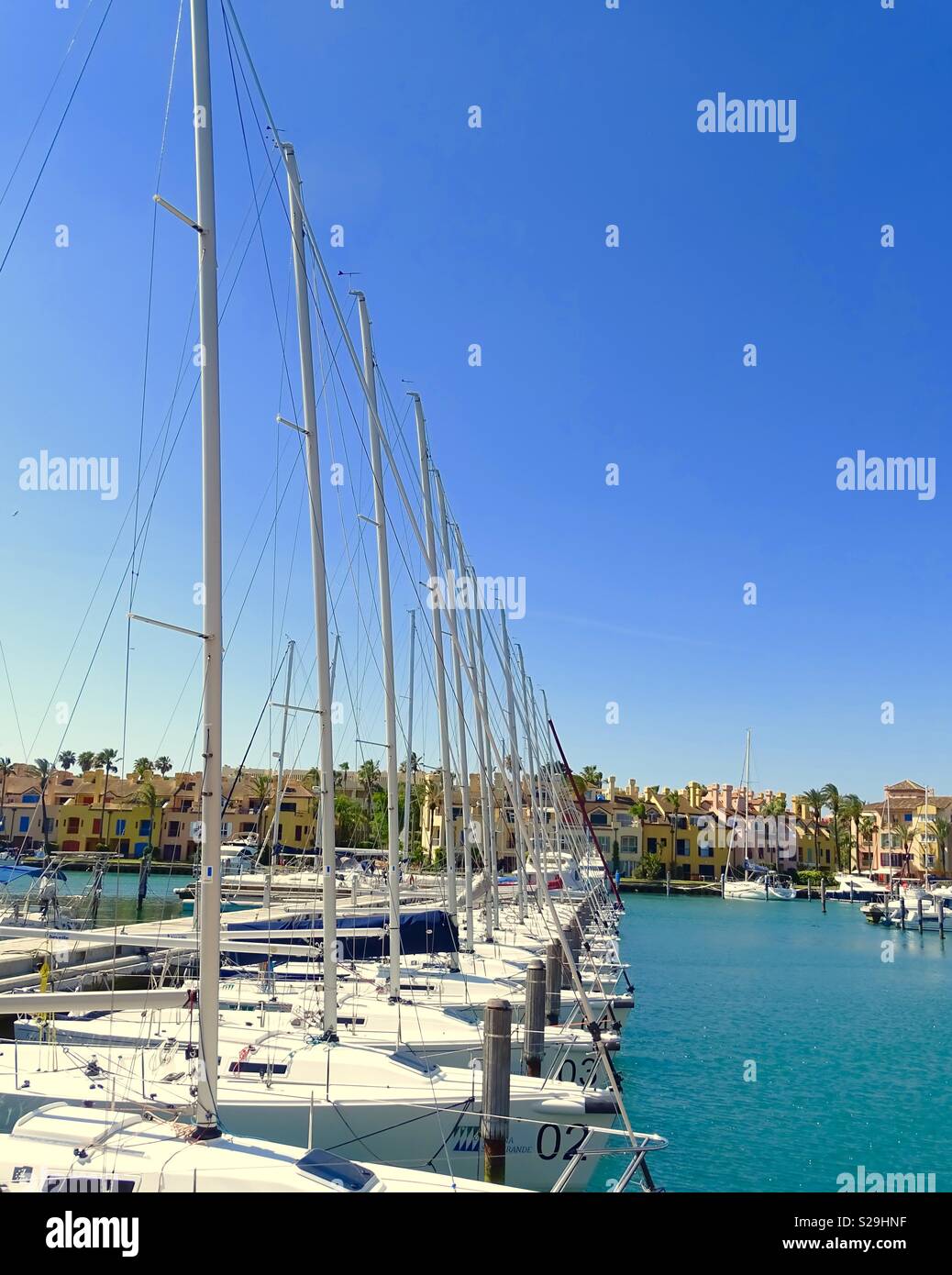 Sailing boats at sotogrande, Spain Stock Photo Alamy