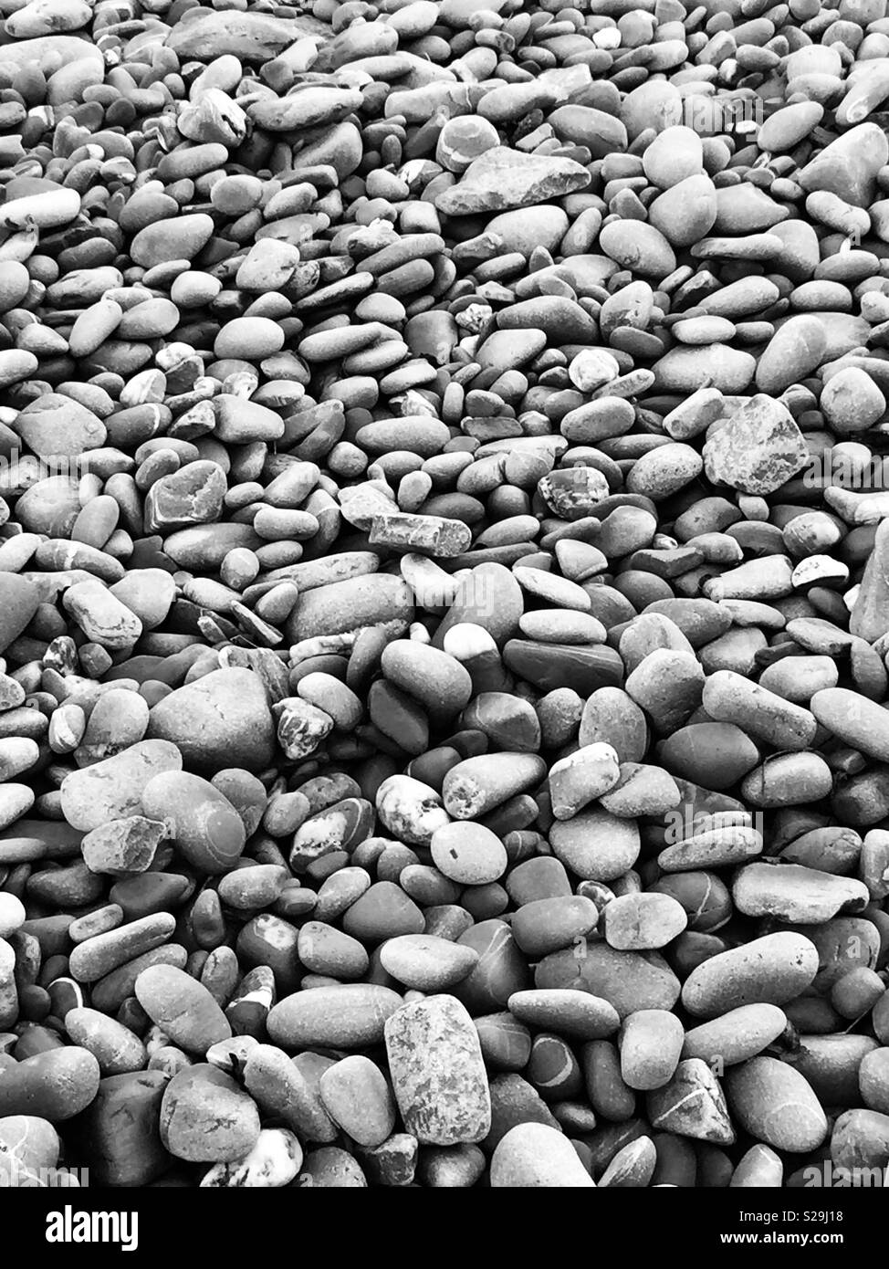 Stones and pebbles Black and White Stock Photos & Images - Alamy