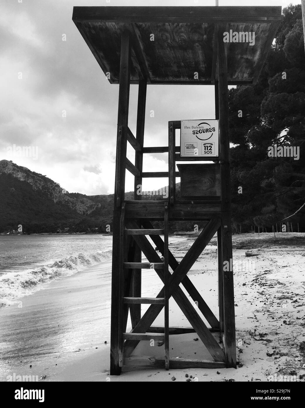 Formentor lifesavers station, Mallorca - Smartphone Captured Stock Image